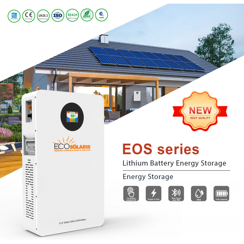 Acumulator LiFePO4 25.6V EcoSolaris 200Ah 5kWh Acumulator LiFePO4 25.6V EcoSolaris 200Ah 5kWh - Panouri Fotovoltaice